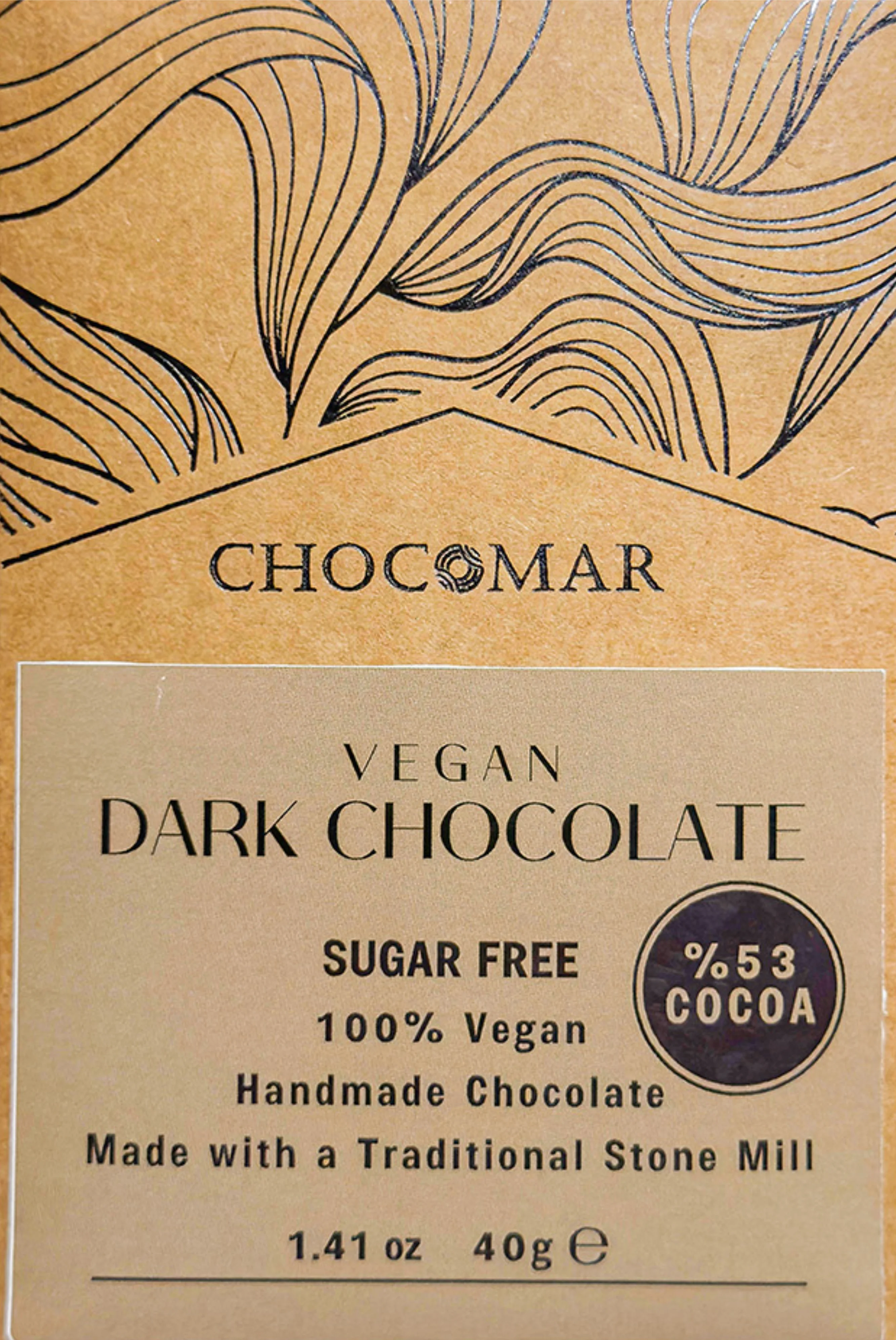 CHOCOMAR BİTTER SUGAR FREE ( ŞEKERSİZ )  CHOCOLATE 40 G 